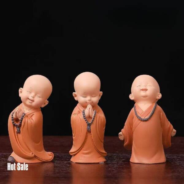 Happy Forever Smiling Shaolin Monk Figurine For Decoration