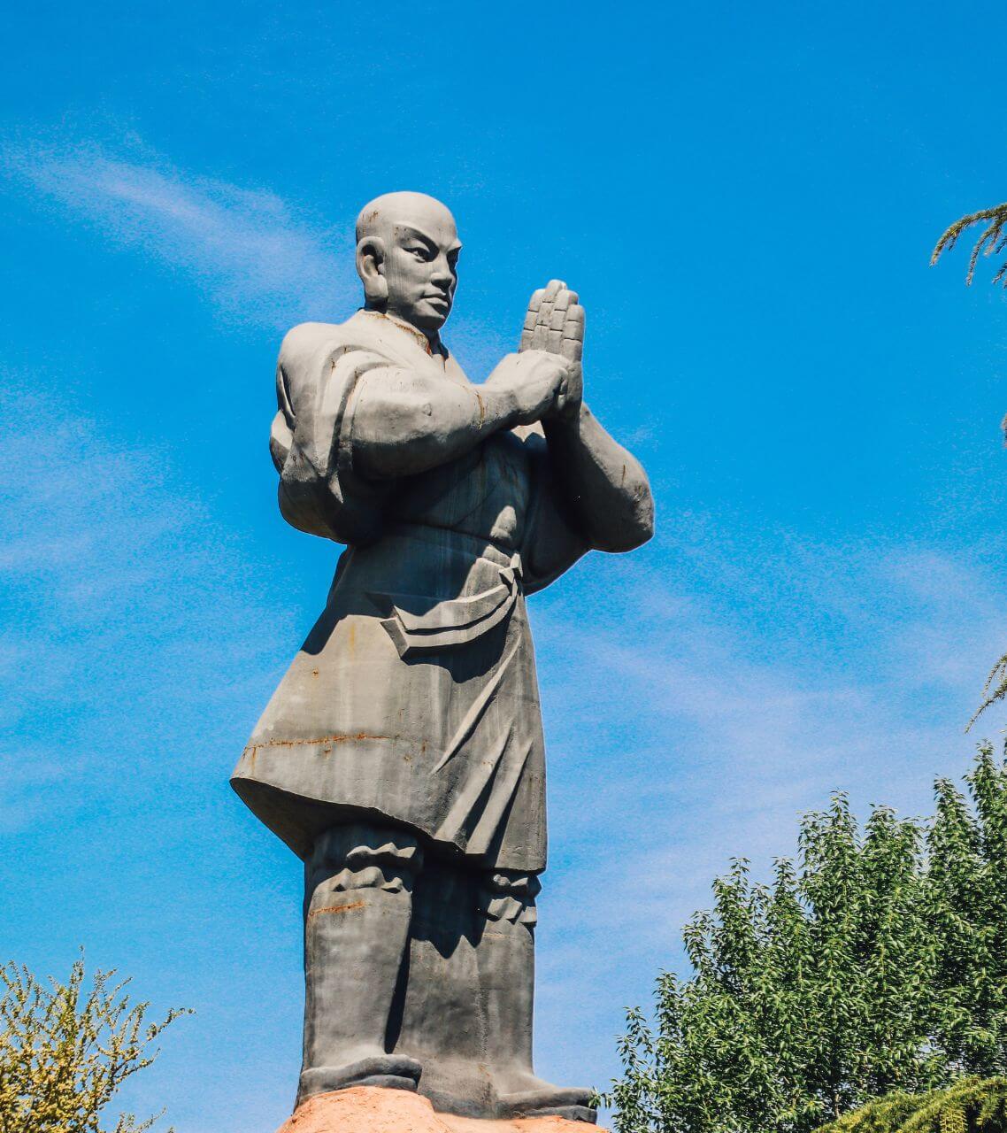 A Shaolin Monk Statue in Shaolin Temple