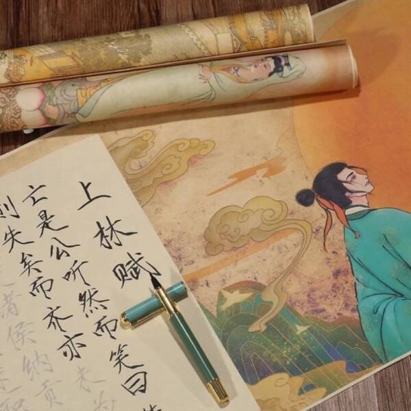 Shanglin Fu Chinese Calligraphy Practicing Scroll Copybooks
